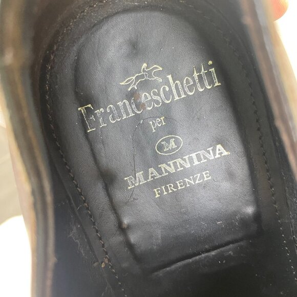 Franceschetti Pebble Leather Double Monk Strap Captoe Size 42 X  EU main image 11